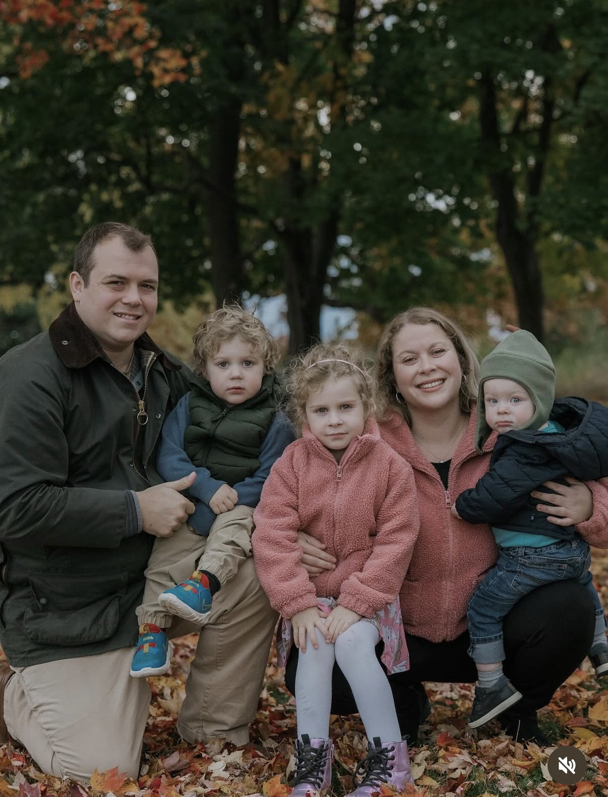 Dane Lloyd with his family